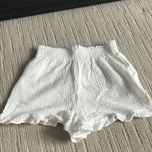 Primark White High Waist Summer Shorts